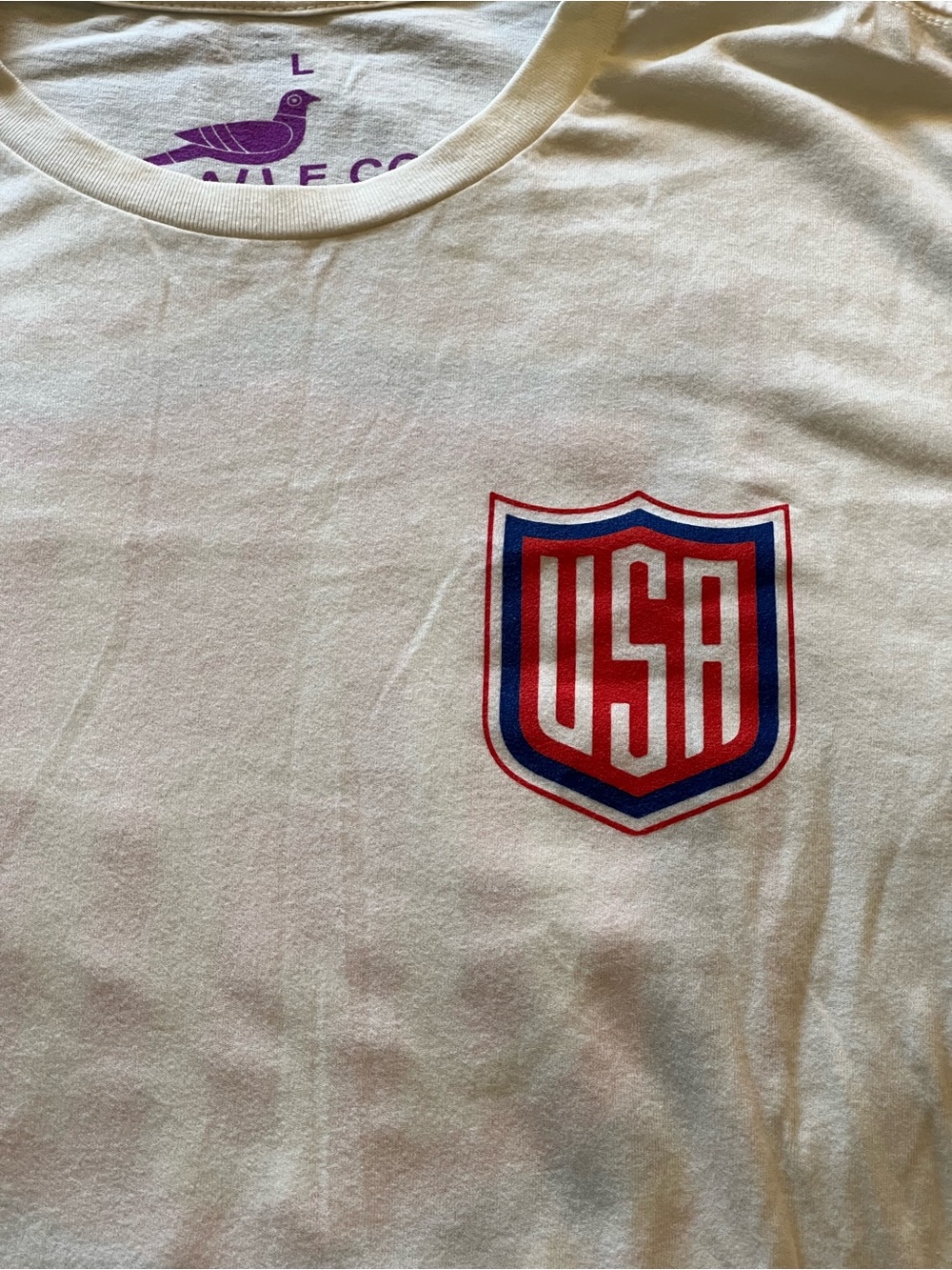 Calle USA Men’s Large Soccer T-Shirt USA Shield